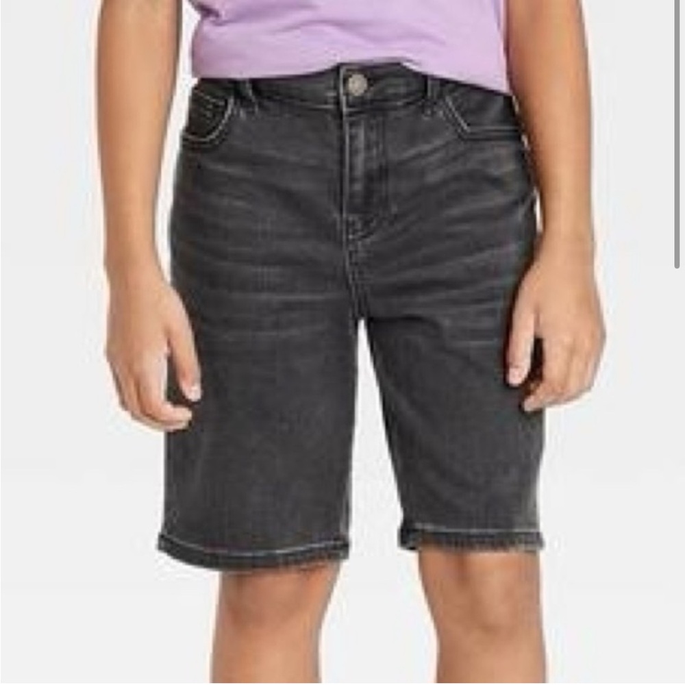 Boys' Bermuda Jean Shorts - art class™ Black wash XL
